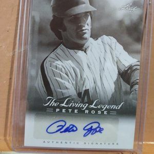 SOLD!  Autographed Pete Rose Card Sold at recent Burbank Card show in Anaheim
